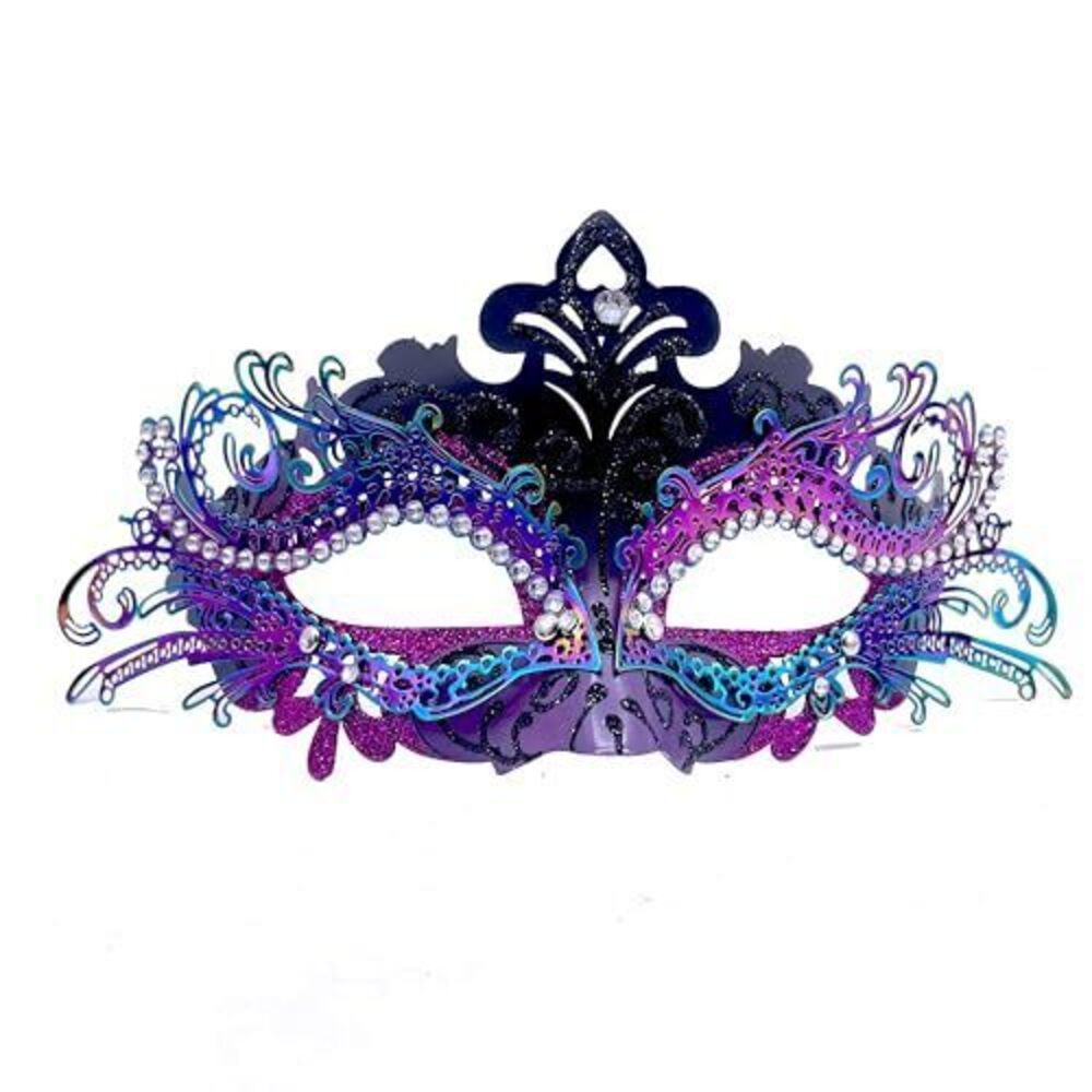 5693 / Masquerade Metal Masks Venetian Halloween Costume Mask Mardi Gras